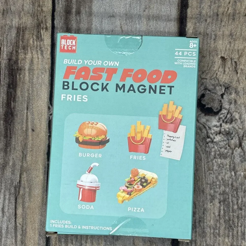 Block Tech Fast Food Block Magnet Fries 44 Pieces Building Toy NEW
